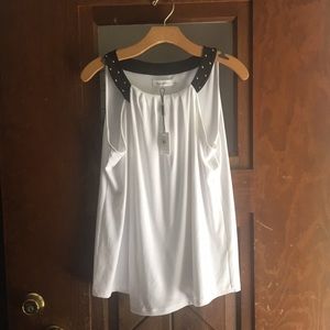 White Calvin Klein top